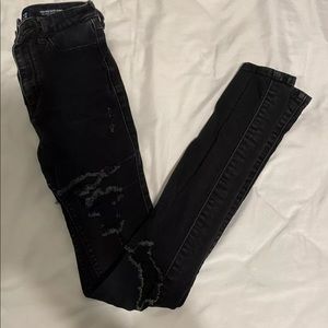 Hollister Black High rise Jean Jegging Skinny Jeans Size 00 Long